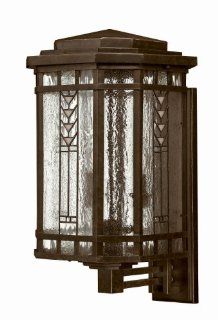 Hinkley Lighting 2244RB Stained Glass / Tiffany 4 Light Outdoor Wall Sconce from the Tahoe Collection, Regency Bronze   Wall Porch Lights  