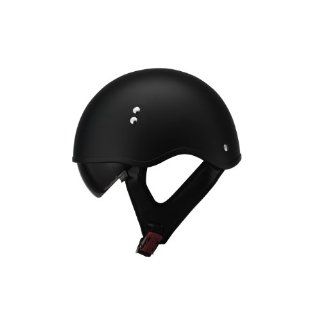 LS2 Helmets HH566 Half Helmet with Visor (Solid Matte Black, Large) Automotive