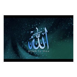 Allah is One Posters
