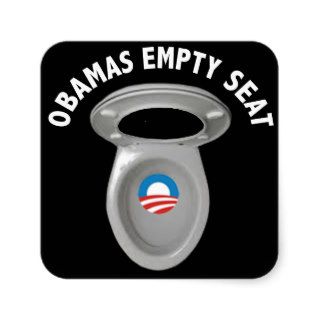 Obama Empty Chair   Toilet Seat Stickers