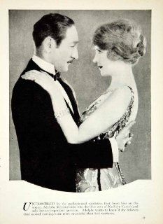 1927 Print Adolphe Menjou Kathryn Carver Silent Film Star Actor Actress Movies   Original Halftone Print  