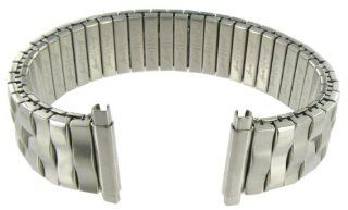 16 21mm Straight End Speidel Twist o flex Silver Tone Wavy Link Stainless Steel Watch Band 567/02 Watches