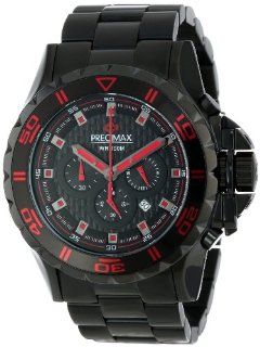 Precimax Men's PX13231 Carbon Pro Black Dial with Black Stainless Steel Band Watch Precimax Watches