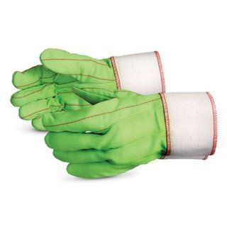 Superior Q24LGBRLRT Cotton Hot Mill Glove, Work, Lime Green (Pack of 1 Dozen)