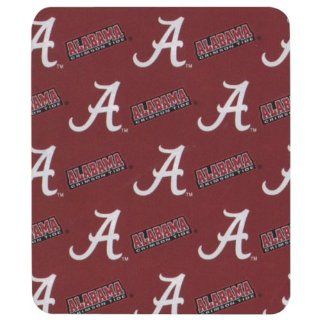 College "Allover" Logo Fleece Throw Blankets   Alabama Crimson Tide  Sports Fan Throw Blankets  Sports & Outdoors