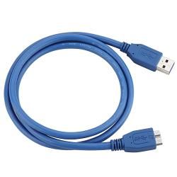 Blue 3 feet Super Speed USB 3.0 Type A B Micro Cable M/ M Eforcity A/V Cables