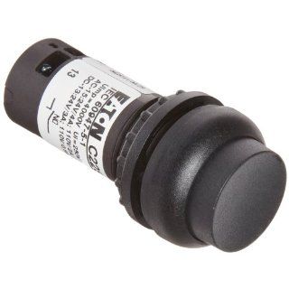 Eaton C22S DRH S K11 Pushbutton Switch, Extended Mounted, Maintained Operation, Black Button Color, Black Bezel Color, SPST NO / SPST NC Contacts Electronic Component Pushbutton Switches