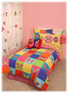 Crayola Collection Butterfly Twin Comforter Set  2005 Binney & Smith   Childrens Comforters