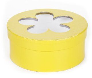 Darice Round Box with Acetate Flower Insert   Accessory Boxes