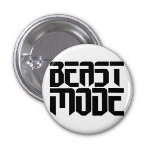 Beast Mode Activated Pinback Buttons