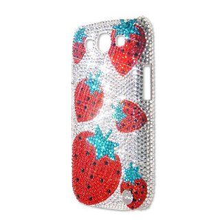 Strawberry Swarovski Crystal Samsung Galaxy S3 i9300 Cases Cell Phones & Accessories