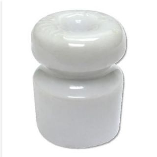 Zareba White Single Groove Porcelain Insulator WP5