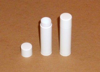 50 NEW Empty White LIP Balm Chapstick Tubes Containers .15 oz / 5 ml Tube Make Your Own Chapstick Lip Balm DIY At Home with Caps Health & Personal Care