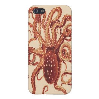 octopus vintage iphone brown covers for iPhone 5