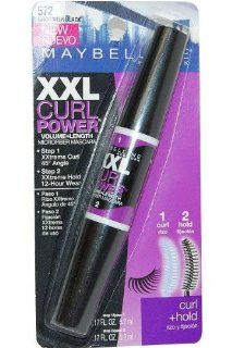 Maybelline XXL Curl Power Volume+Length Microfiber Mascara 572 Brownish Black  Clump Defy Mascara  Beauty