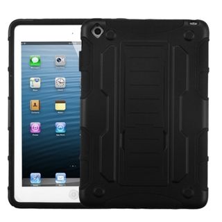 BasAcc Rubber Black/ Black Car armor stand Case for Apple iPad Mini BasAcc iPad Accessories