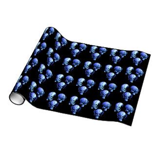See Hear Speak No Evil Skulls Wrapping Paper