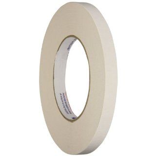 Intertape 591 Rubber/Resin Double Coated Premium Grade Flatback Adhesive Tape, 0.178mm Thick x 32.9m Length x 12mm Width, Natural (Case of 72 Rolls)
