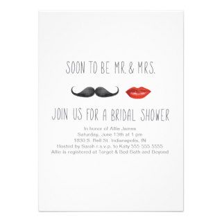 Mr. & Mrs. Bridal Shower Invitation