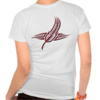 Tribal feather womens shirt design