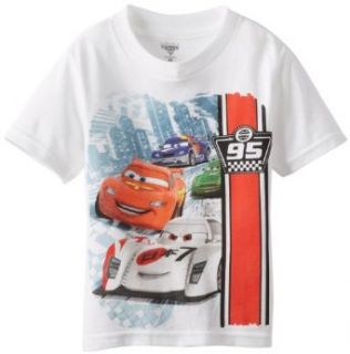 Cars Boys 2 7 Race Toddler Tee, White, 2T Clothing