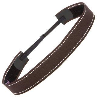 Hipsy Non Slip Headband Adjustable Cheerleading Brown with Stitches Sports & Outdoors