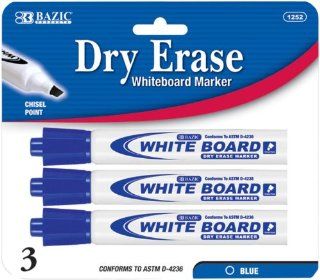 Blue Chisel Tip Dry Erase Markers Case Pack 144 