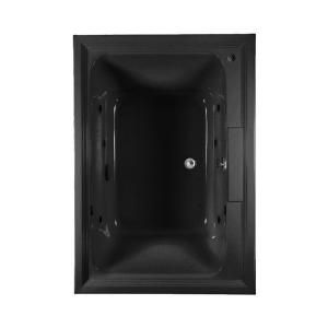 American Standard Town Square EcoSilent 5 ft. Whirlpool Tub with Chromatherapy in Black DISCONTINUED 2748.048WC.K2.178