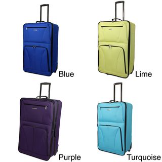 Rockland Fashion Colors 24 inch Expandable Rolling Upright Suitcase Rockland 24" 25" Uprights