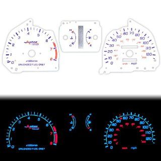 GG HOCRX9091120 8 0A, Dash Cluster Dashboard Reverse Indiglo El Glow Replacement Gauge White Face Indicator RPM Tach Mileage Fuel Level Water Temperature for Automatic AT Transmission Automotive