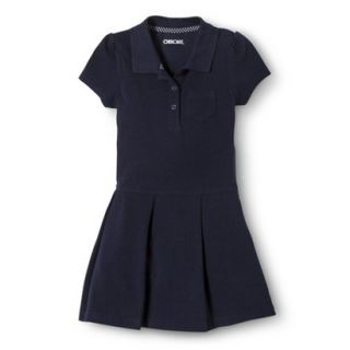 Cherokee Toddler Girls School Uniform Pleated Tennis Dress   Navy 2T