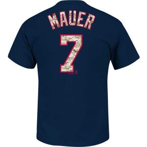 Minnesota Twins Joe Mauer Majestic MLB Camo Player T Shirt