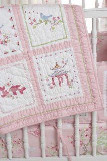 Whistle & Wink   Pink Pagoda Crib Quilt Home & Kitchen