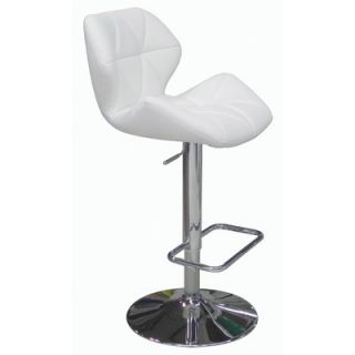 Whiteline Imports Aaron Adjustable Bar Stool with Cushion BS1000P BLK / BS100