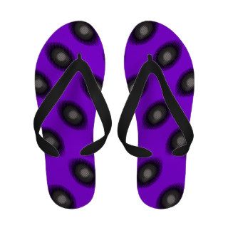 Eye Spy Purple Pop Art Flip Flops
