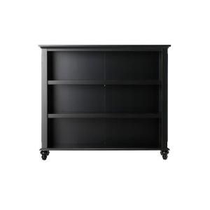 Home Decorators Collection Shutter 41.5 in. W Worn Black 3 Shelf Open Bookshelf 1061110910