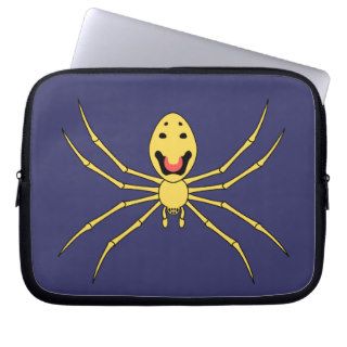 Theridion grallator AKA Happy Face Spider Laptop Sleeve
