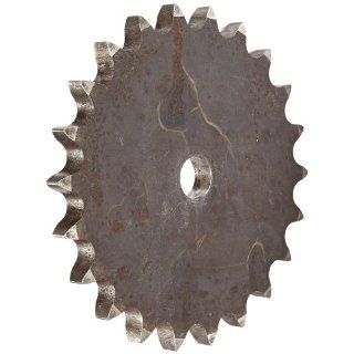 Martin Roller Chain Sprocket, Reboreable, Type A Hub, Double Pitch Strand, 2080/C2080 Chain Size, 2" Pitch, 22 Teeth, 0.938" Bore Dia., 7.56" OD, 0.575" Width