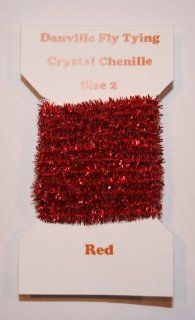 Danville Fly Tying Crystal Chenille (Red) Size 2 