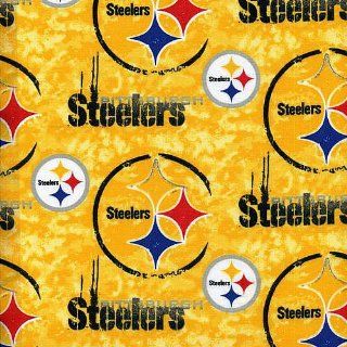 NFL Pittsburgh Steelers Cotton Print Fabric  Sports Fan Home Decor  Sports & Outdoors