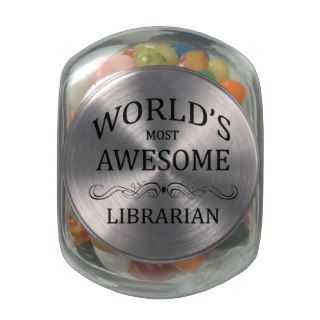 World's Most Awesome Librarian Jelly Belly Candy Jars