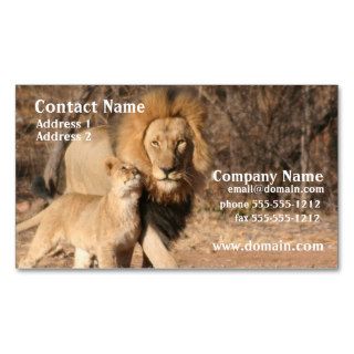 Lion and Cub Business Card