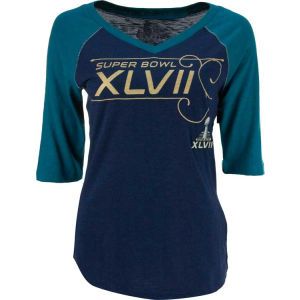 Super Bowl XLVII GIII NFL Super Bowl XLVII Womens Fly Ball T Shirt