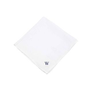 Personalized 3 pk. Hand Rolled Hankies, W, Mens