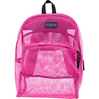 Mesh Pack Fluorescent Pink   JanSport School & Day Hiking Backpacks