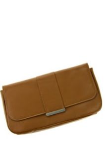 Brand Women's Leather Clutches   Brown Clothing