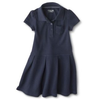 Cherokee Girls School Uniform Short Sleeve Knit Tennis Dress   Xavier Navy S