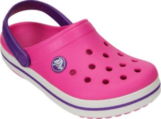 Infants/Toddlers Crocs Crocband   Neon Magenta/Neon Purple Vegetarian Shoes