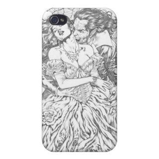 Vampire's Kiss by Al Rio   Vampire and Woman Art iPhone 4/4S Cases