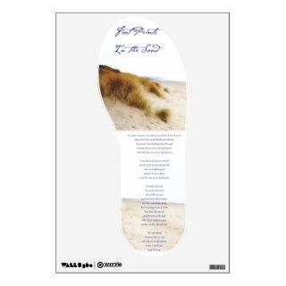 Footprints in the Sand wall decal
